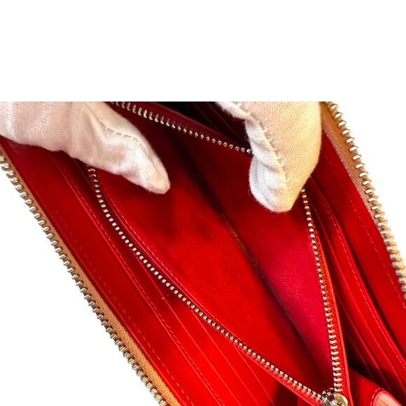 Christian Louboutin Blue Denim Mix Pearl Panettone Continental Wallet - Picture 7 of 8